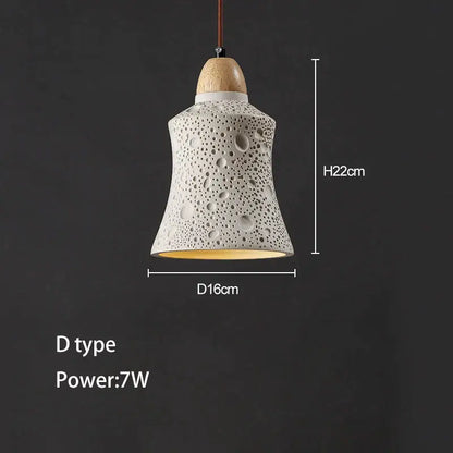 Minimalist ceramic petal pendant chandelier bedroom light