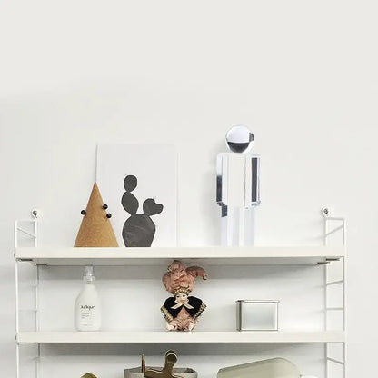 Minimalist chrome crystal man statue living room figurine