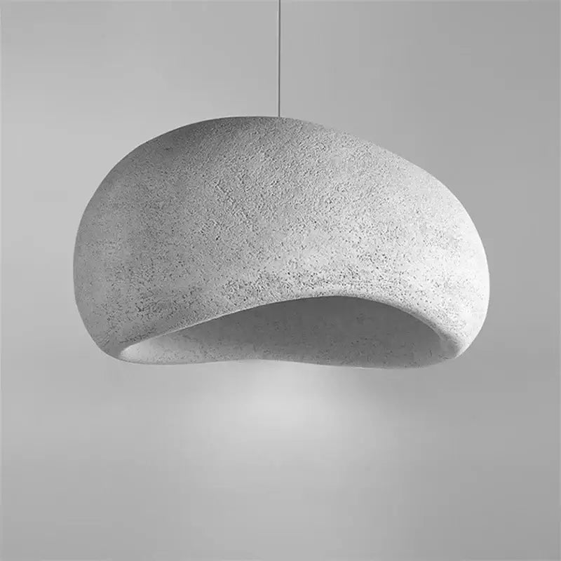 Minimalist concrete cobblestone pendant lights dining room art deco