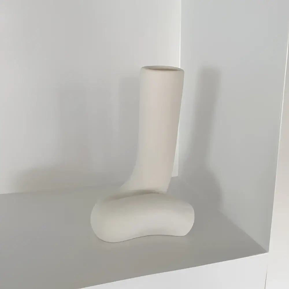 Minimalist cream abstract human body vase bedroom ceramic decor