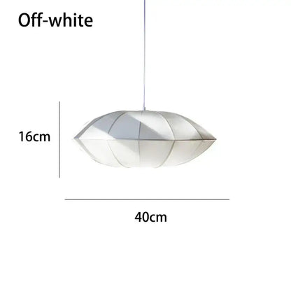 Minimalist cream & black geometric pendant light – dining room
