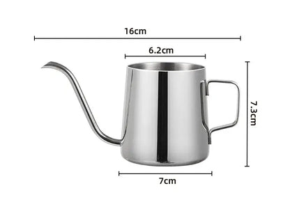Minimalist cream stainless steel glass coffee maker kitchen kettle