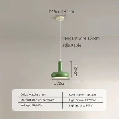 Minimalist cream white ceramic pendant light for dining room