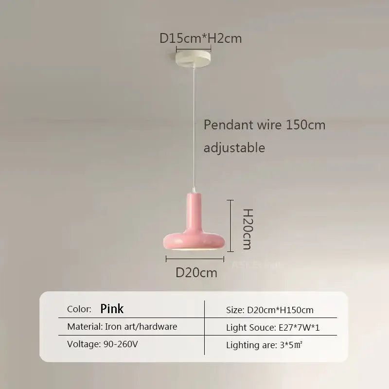 Minimalist cream white ceramic pendant light for dining room