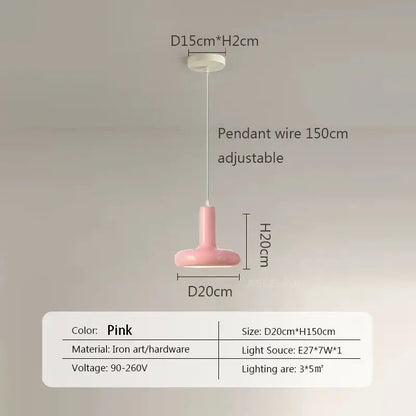 Minimalist cream white ceramic pendant light for dining room