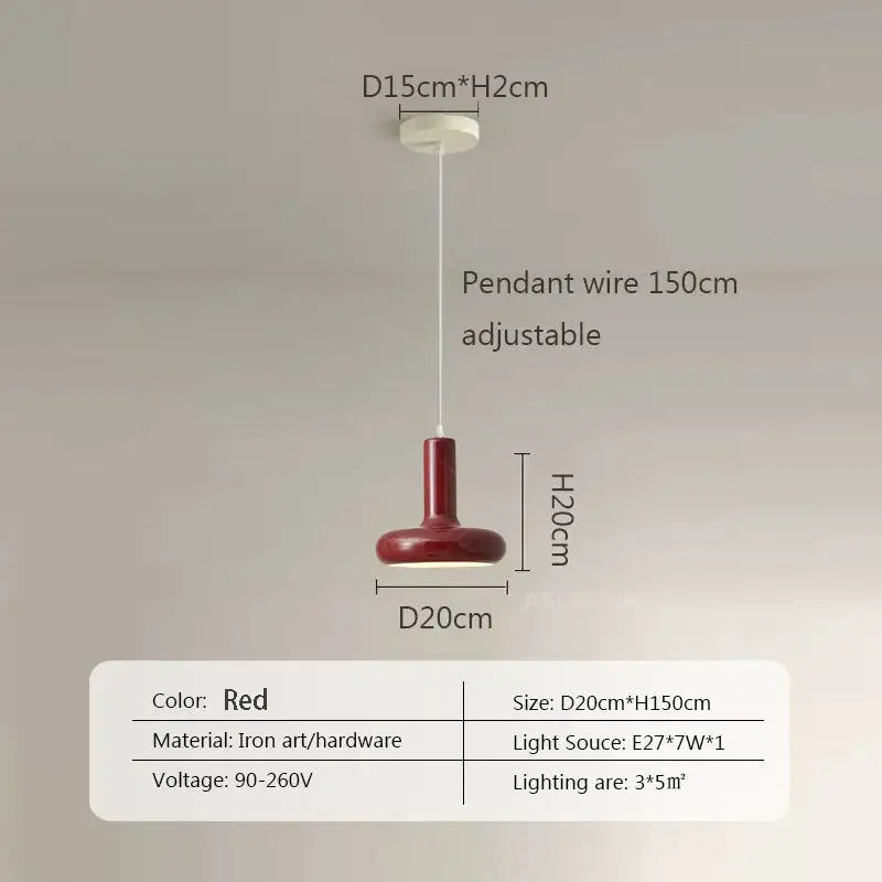 Minimalist cream white ceramic pendant light for dining room