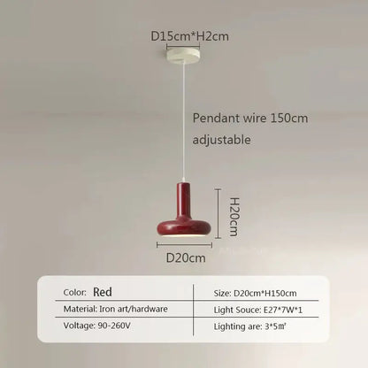 Minimalist cream white ceramic pendant light for dining room