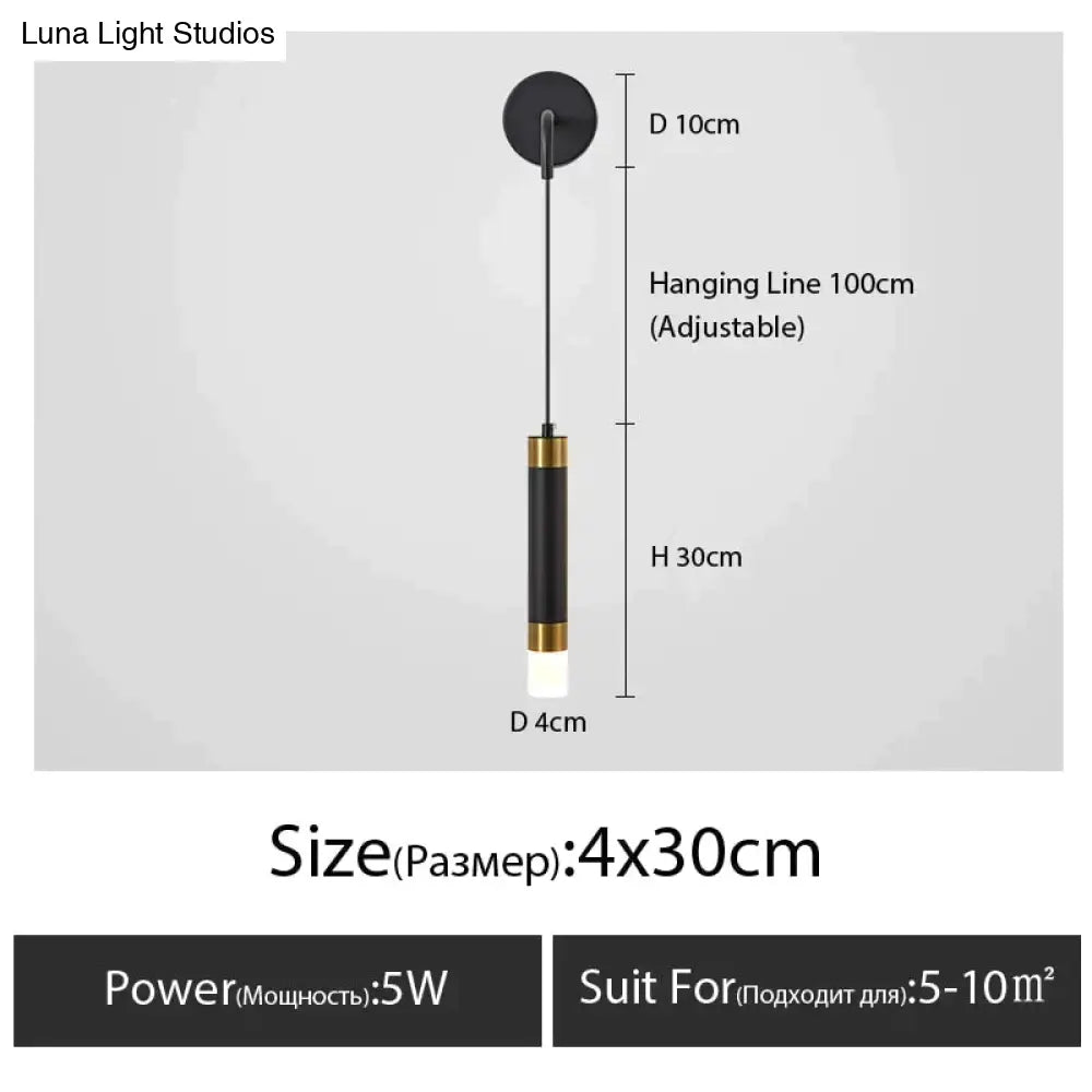DecorBites™ Minimalist Creative Luxury  Bedroom bedside wall lamp with spotlight