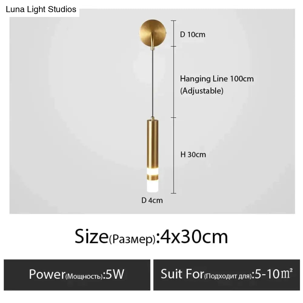 DecorBites™ Minimalist Creative Luxury  Bedroom bedside wall lamp with spotlight