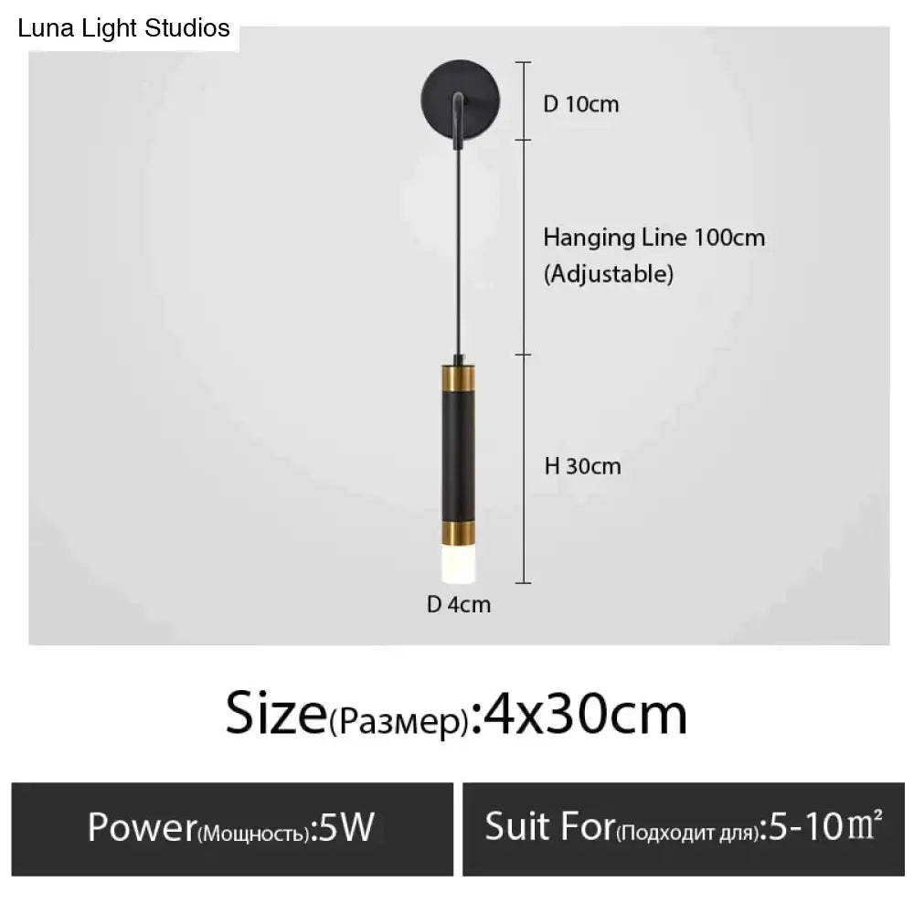 DecorBites™ Minimalist Creative Luxury  Bedroom bedside wall lamp with spotlight