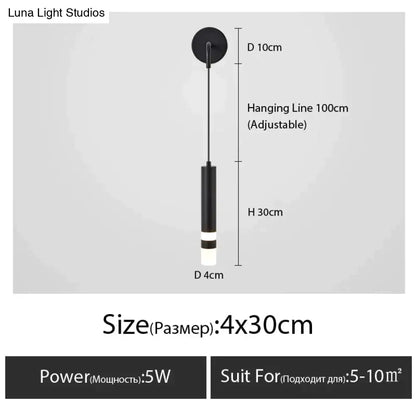 DecorBites™ Minimalist Creative Luxury  Bedroom bedside wall lamp with spotlight