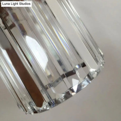 DecorBites™ Minimalist Crystal Wall Lamp with Chrome Backplate & 1 Light