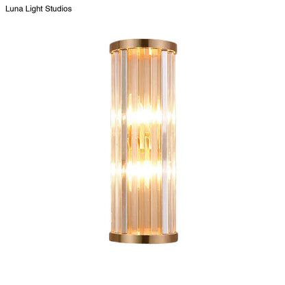 DecorBites™ Minimalist Crystal Wall Sconce with 2 Bulbs for Living Room Lighting
