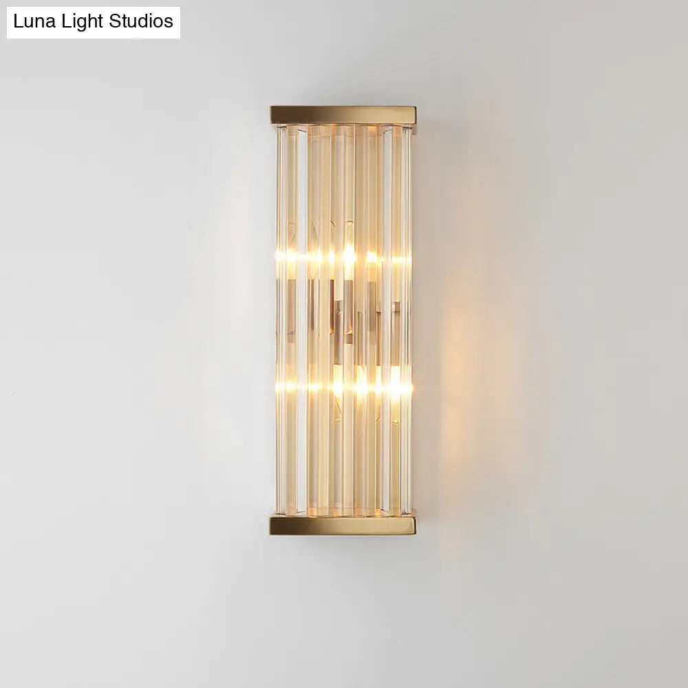DecorBites™ Minimalist Crystal Wall Sconce with 2 Bulbs for Living Room Lighting