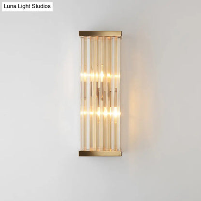 DecorBites™ Minimalist Crystal Wall Sconce with 2 Bulbs for Living Room Lighting