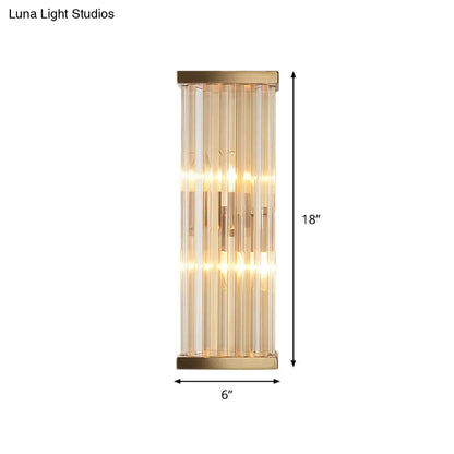 DecorBites™ Minimalist Crystal Wall Sconce with 2 Bulbs for Living Room Lighting