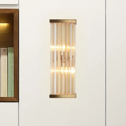 DecorBites™ Minimalist Crystal Wall Sconce with 2 Bulbs for Living Room Lighting