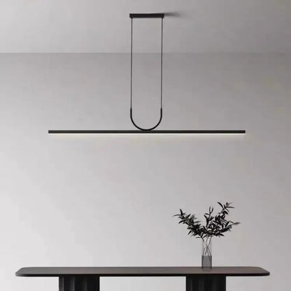 Minimalist decorbites black art led ceiling chandelier dining room