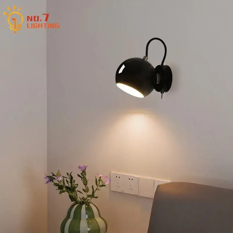 Minimalist cream wind led wall lamp for bedroom