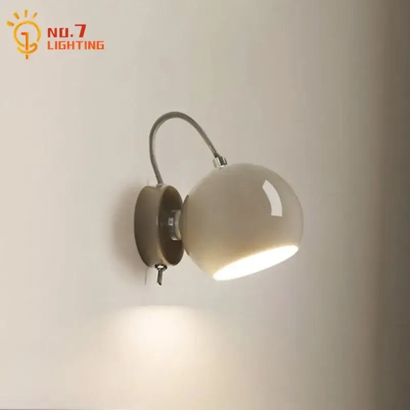 Minimalist cream wind led wall lamp for bedroom