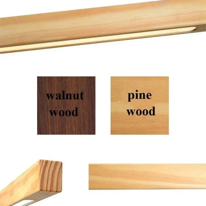 Minimalist dimmable wooden pendant lamp for dining room lighting