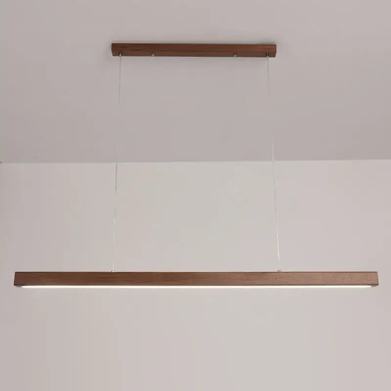 Minimalist dimmable wooden pendant lamp for dining room lighting