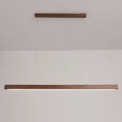 Minimalist dimmable wooden pendant lamp for dining room lighting