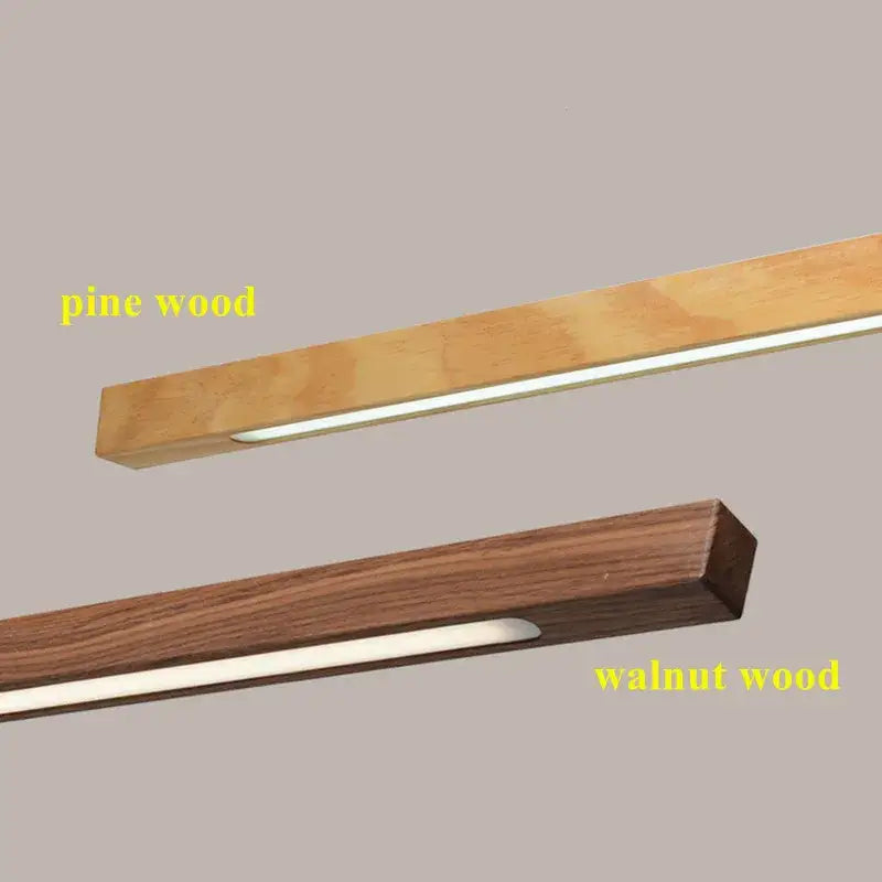 Minimalist dimmable wooden pendant lamp for dining room lighting
