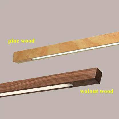 Minimalist dimmable wooden pendant lamp for dining room lighting