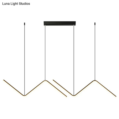 DecorBites™ Minimalist Double Z-Shaped LED Island Light Fixture