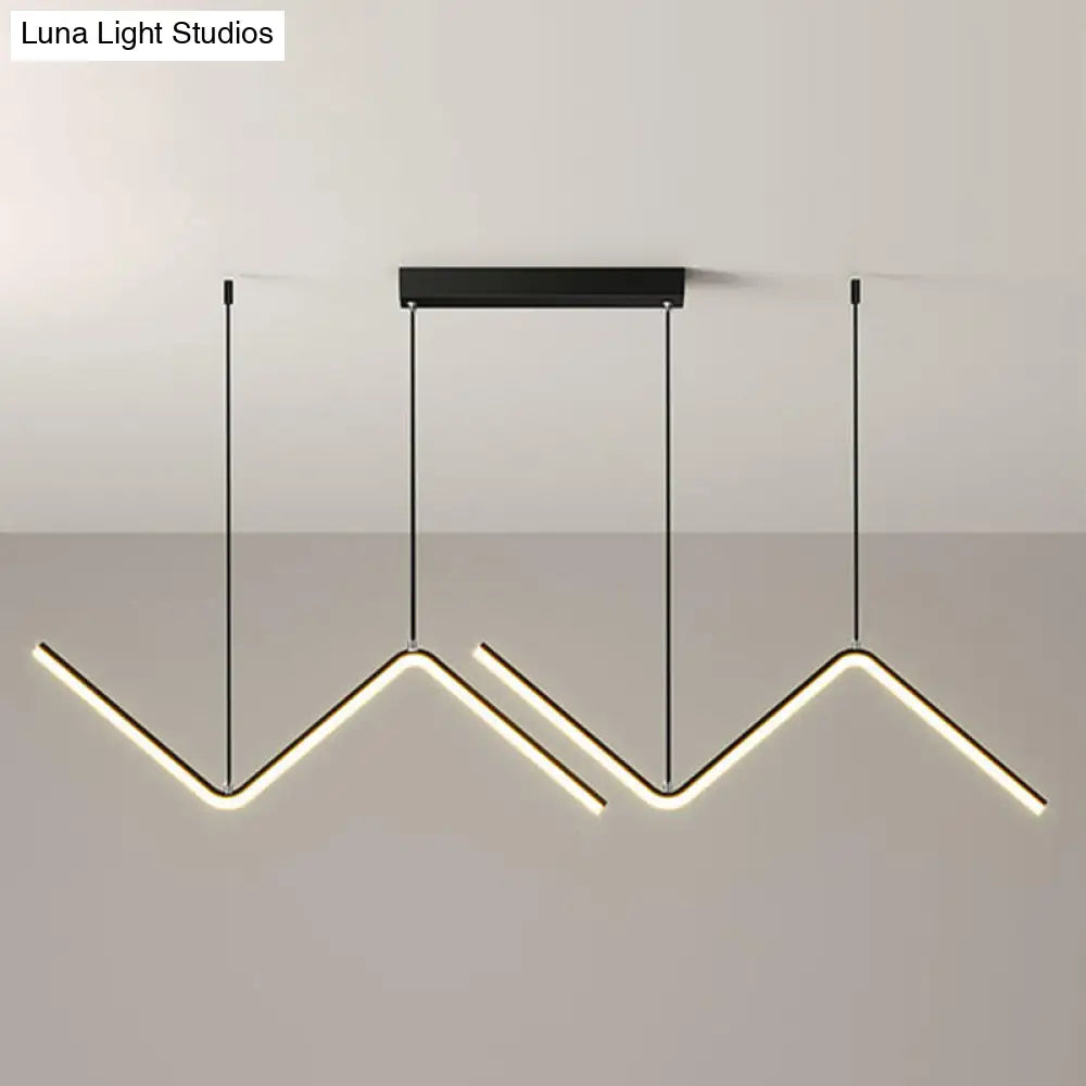 DecorBites™ Minimalist Double Z-Shaped LED Island Light Fixture