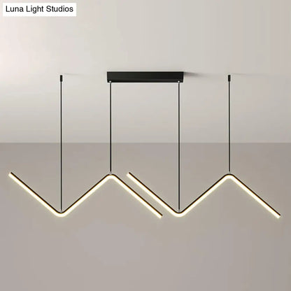 DecorBites™ Minimalist Double Z-Shaped LED Island Light Fixture
