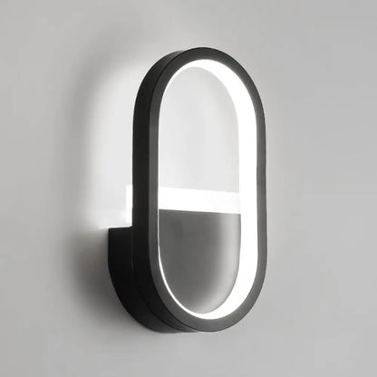 DecorBites™ Minimalist Elliptical LED Wall Sconce for Bedroom Lighting