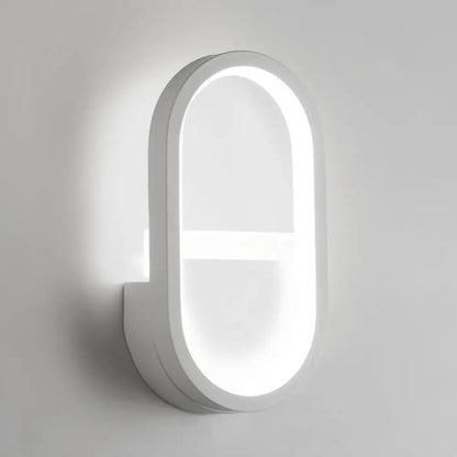DecorBites™ Minimalist Elliptical LED Wall Sconce for Bedroom Lighting