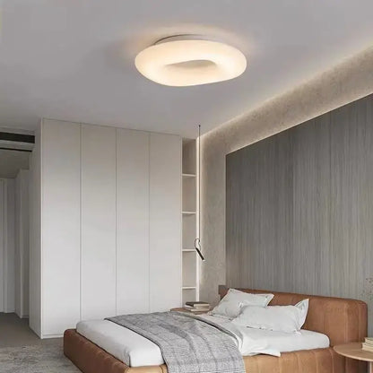 Minimalist frosted white cloud led pendant light for home office