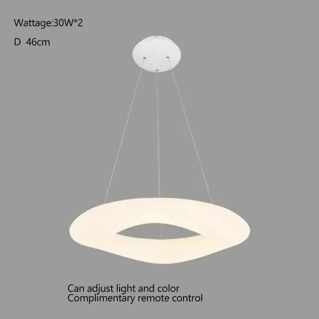 Minimalist frosted white cloud led pendant light for home office
