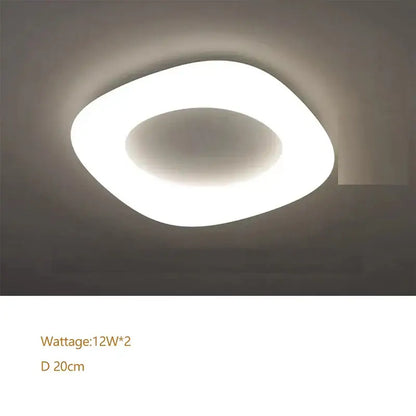 Minimalist frosted white cloud led pendant light for home office