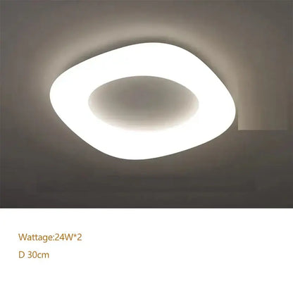 Minimalist frosted white cloud led pendant light for home office