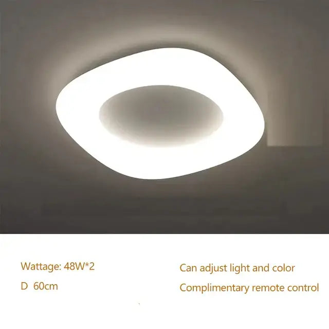 Minimalist frosted white cloud led pendant light for home office