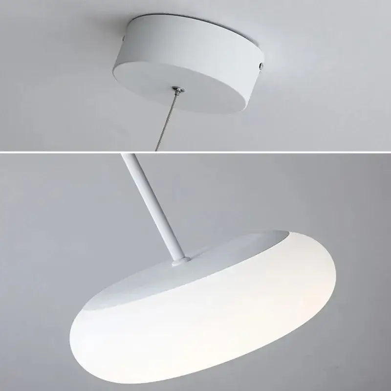 Minimalist frosted white glass pendant lamp for dining table