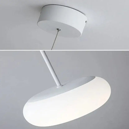Minimalist frosted white glass pendant lamp for dining table