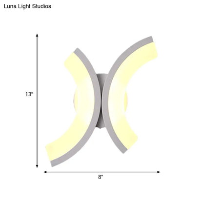 DecorBites™ Minimalist Geometric LED Wall Sconce – Warm/White Light