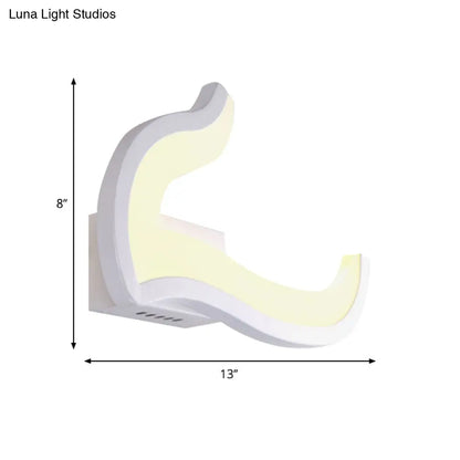 DecorBites™ Minimalist Geometric LED Wall Sconce – Warm/White Light