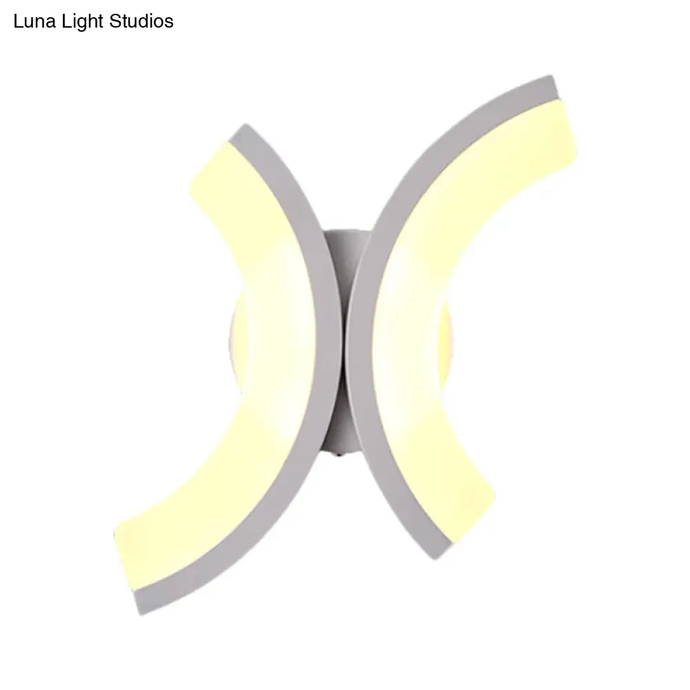DecorBites™ Minimalist Geometric LED Wall Sconce – Warm/White Light