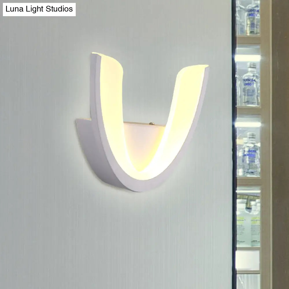 DecorBites™ Minimalist Geometric LED Wall Sconce – Warm/White Light