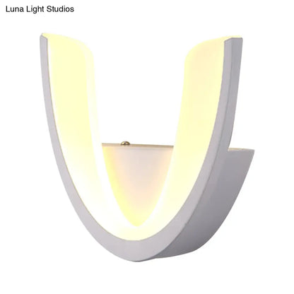 DecorBites™ Minimalist Geometric LED Wall Sconce – Warm/White Light