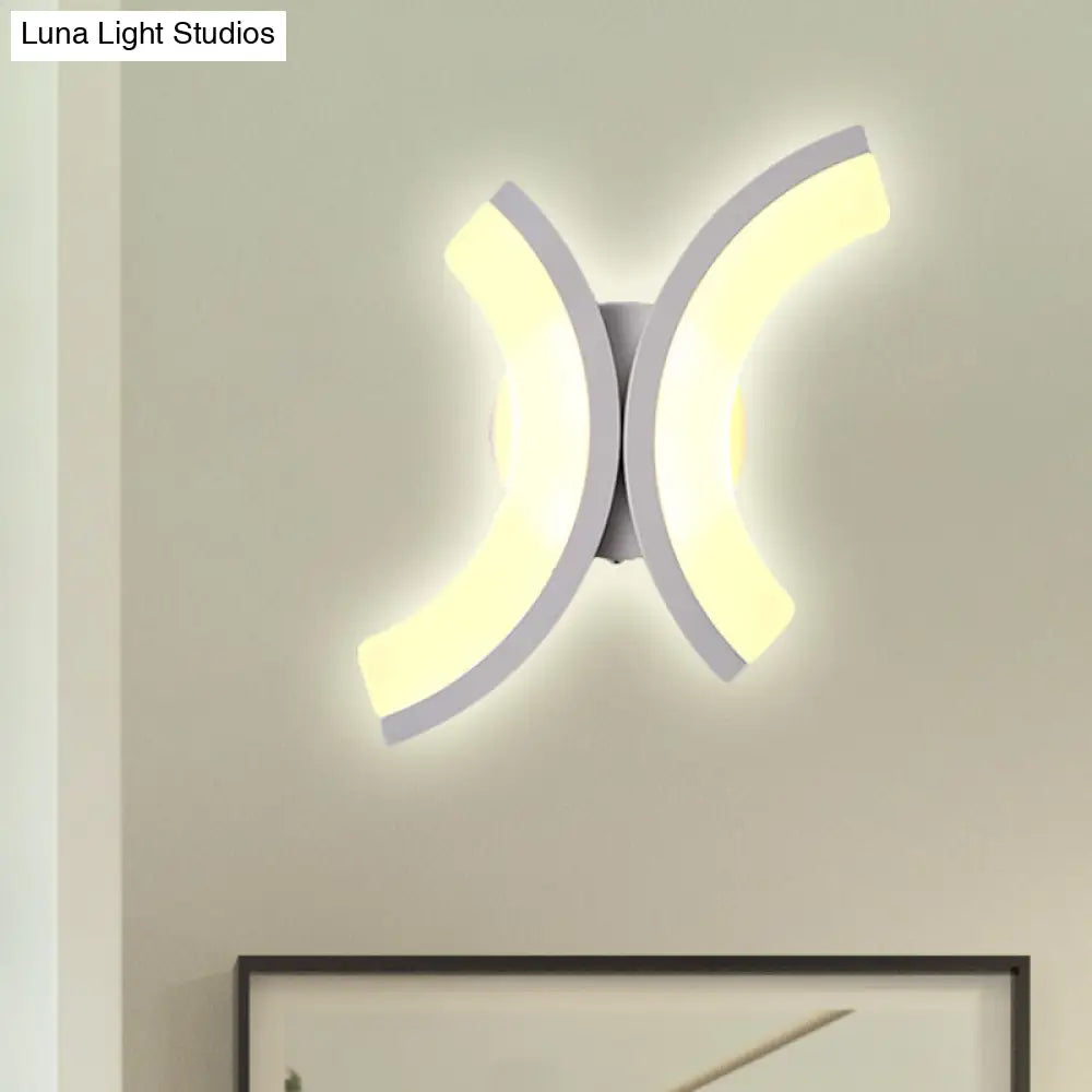 DecorBites™ Minimalist Geometric LED Wall Sconce – Warm/White Light
