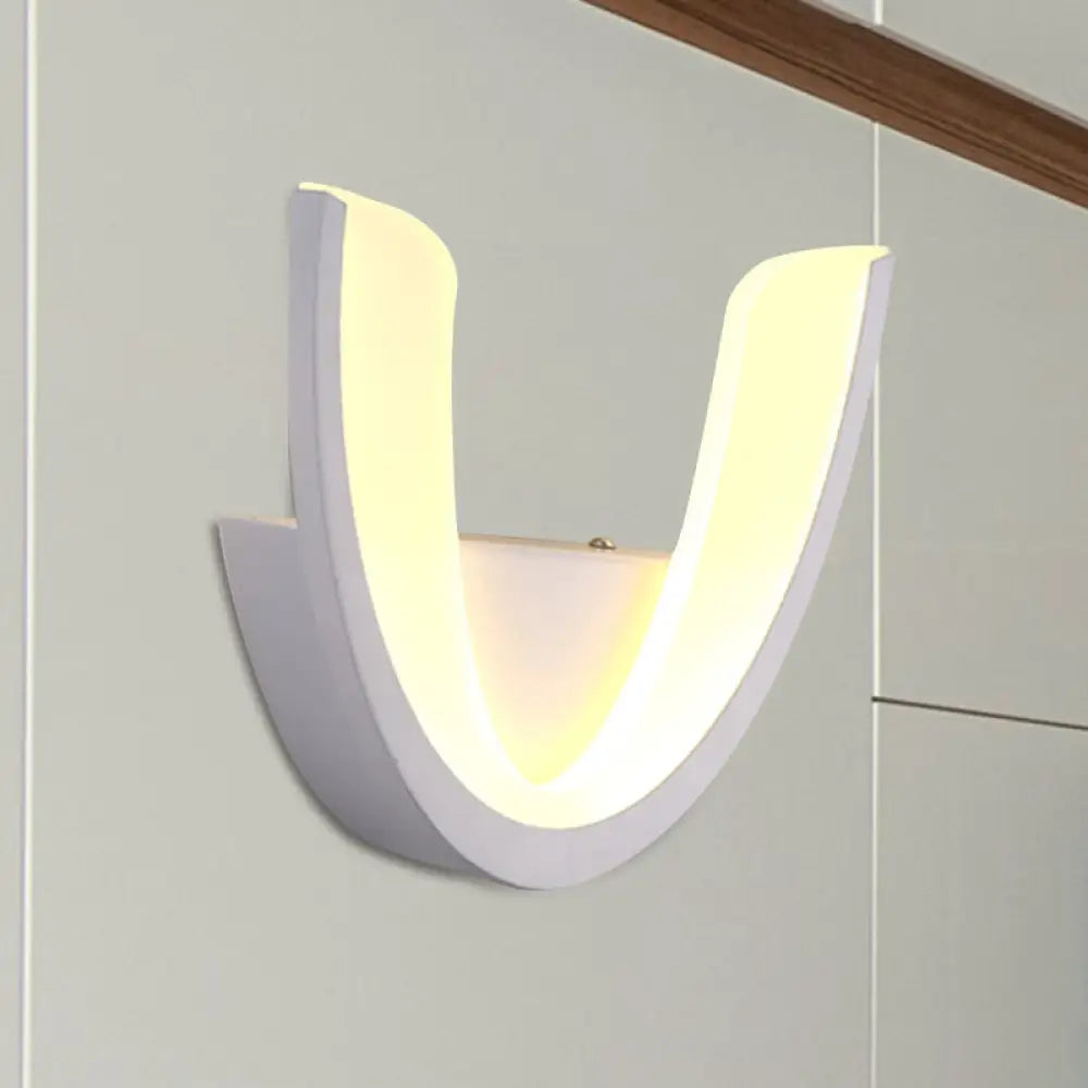 DecorBites™ Minimalist Geometric LED Wall Sconce – Warm/White Light