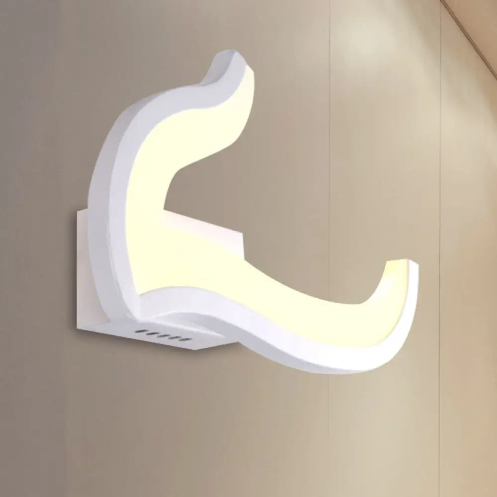 DecorBites™ Minimalist Geometric LED Wall Sconce – Warm/White Light