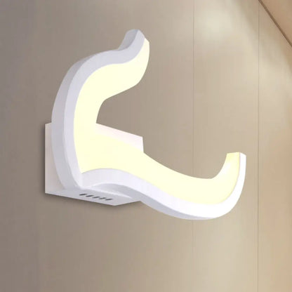 DecorBites™ Minimalist Geometric LED Wall Sconce – Warm/White Light